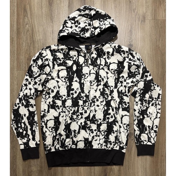 Emerica. Other - Y2K‎ Emerica Skateboarding Skull Full Zip Hoodie Size M